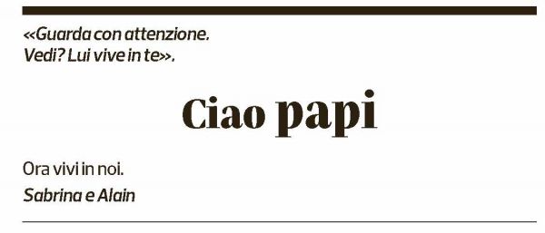 Annuncio funebre Emanuele Melchionda