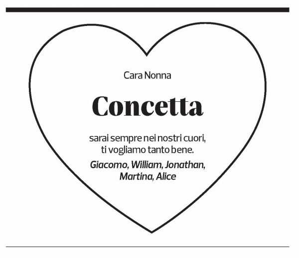 Annuncio funebre Concetta Porfido