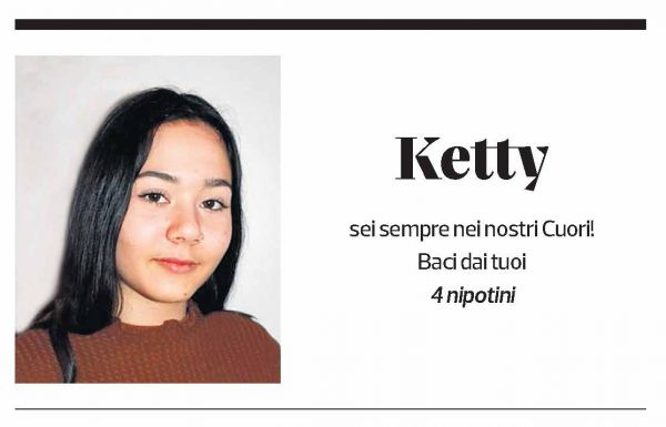 Annuncio funebre Ketty 