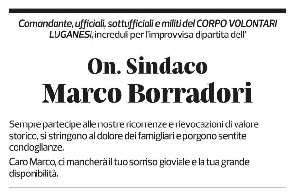 Annuncio funebre Marco Borradori