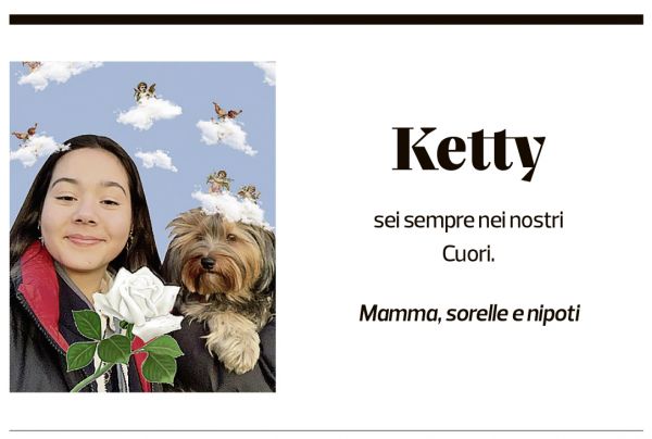 Annuncio funebre Ketty 