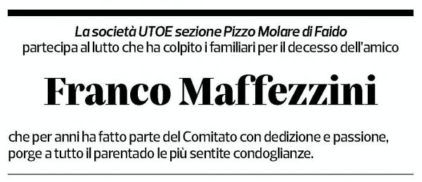 Annuncio funebre Franco Maffezzini