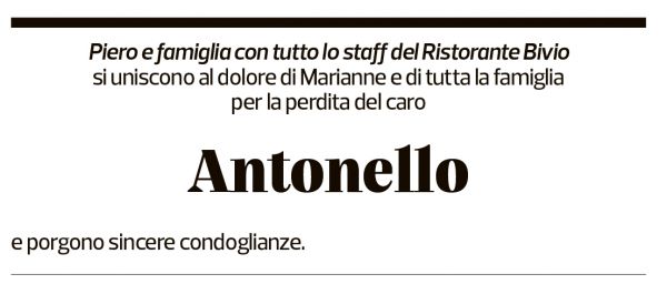 Annuncio funebre Antonello Jacocagni