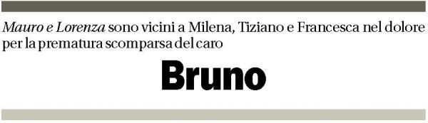 Annuncio funebre Bruno Beyeler