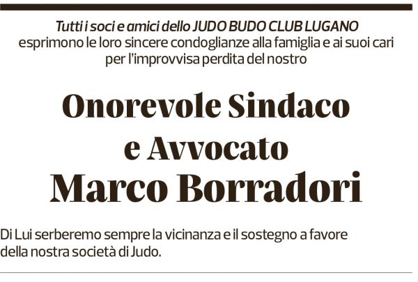 Annuncio funebre Marco Borradori