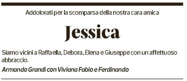 Annuncio funebre Jessica -