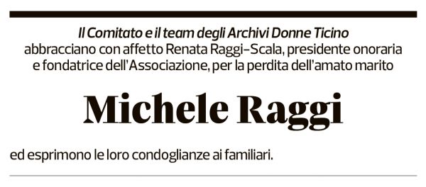 Annuncio funebre Michele Raggi