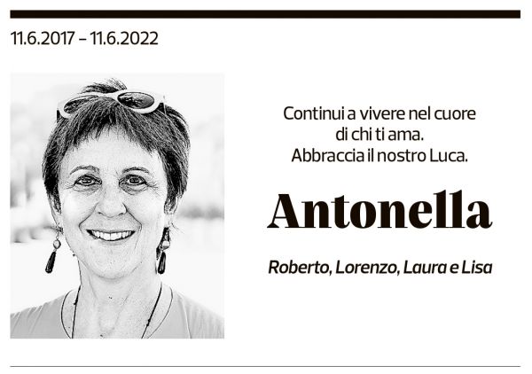 Annuncio funebre Antonella -