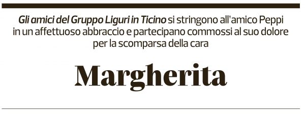 Annuncio funebre Margherita Zampini