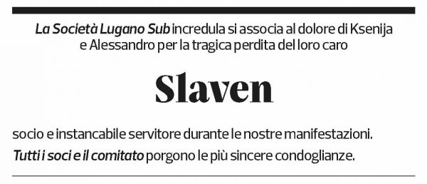 Annuncio funebre Slaven Pustaj