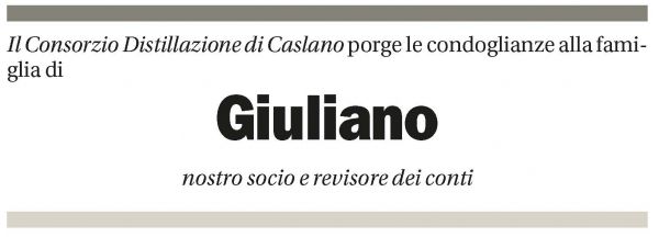 Annuncio funebre Giuliano Amadò