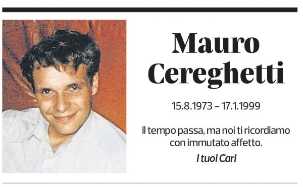 Annuncio funebre Mauro Cereghetti