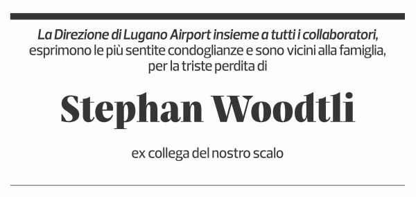 Annuncio funebre Stephan Woodtli