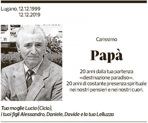 Annuncio funebre - -