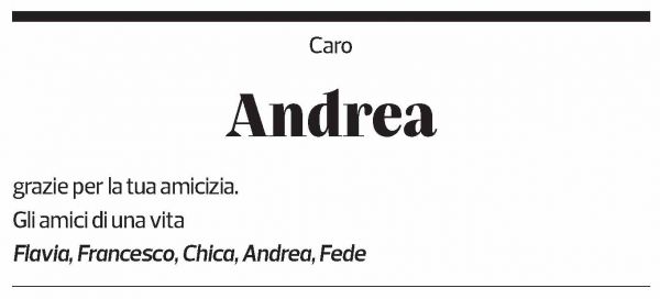 Annuncio funebre Andrea Minesso