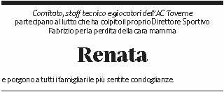 Annuncio funebre Renata Antonioli