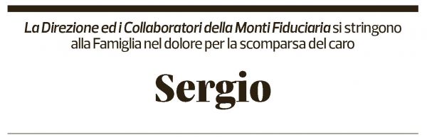 Annuncio funebre Sergio Monti
