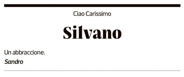 Annuncio funebre Silvano Parini