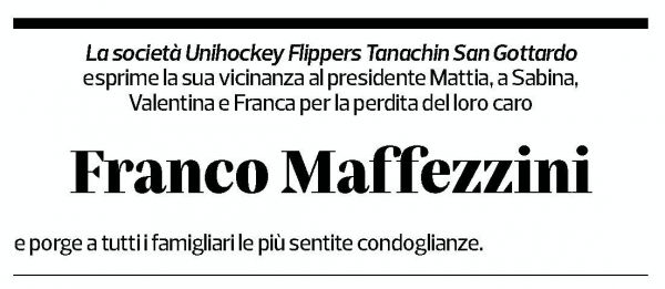 Annuncio funebre Franco Maffezzini