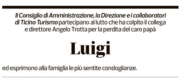 Annuncio funebre Luigi Trotta