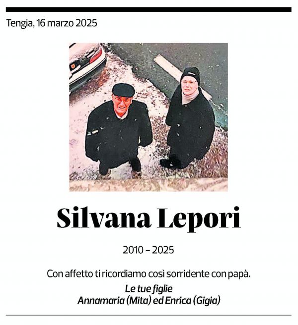 Annuncio funebre Silvana Lepori