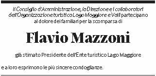 Annuncio funebre Flavio Mazzoni
