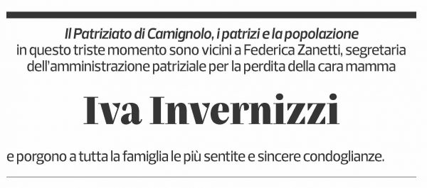 Annuncio funebre Iva Invernizzi