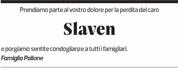 Annuncio funebre Slaven Pustaj