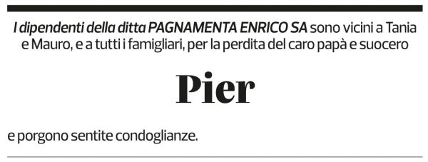 Annuncio funebre Pierluigi Nasi