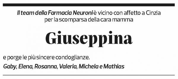 Annuncio funebre Giuseppina Conconi