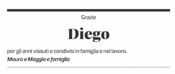 Annuncio funebre Diego Lissi