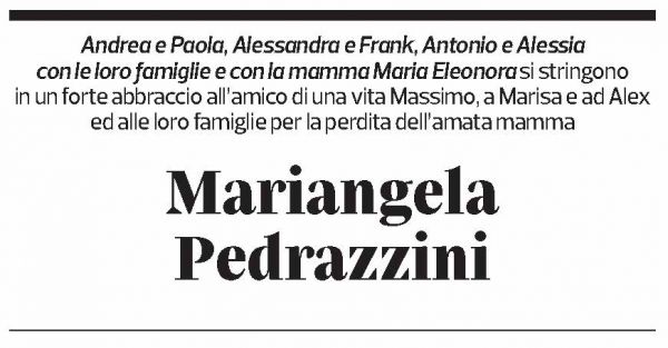 Annuncio funebre Mariangela Pedrazzini Mombelli