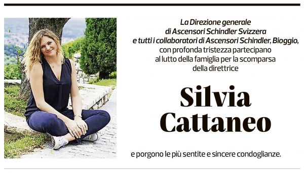 Annuncio funebre Silvia Cattaneo