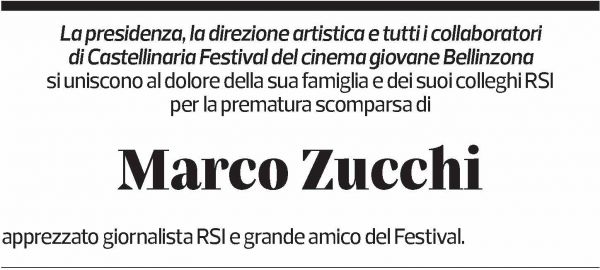 Annuncio funebre Marco Zucchi