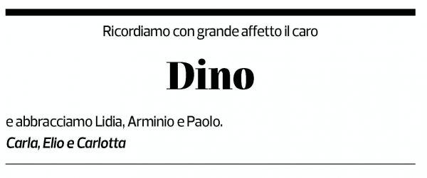 Annuncio funebre Bernardino Sciolli