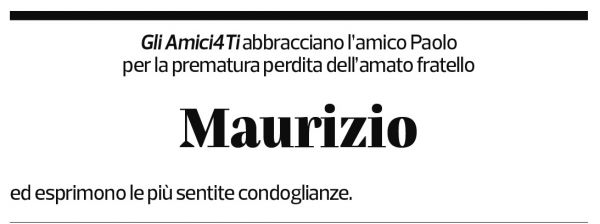 Annuncio funebre Maurizio Sanvido