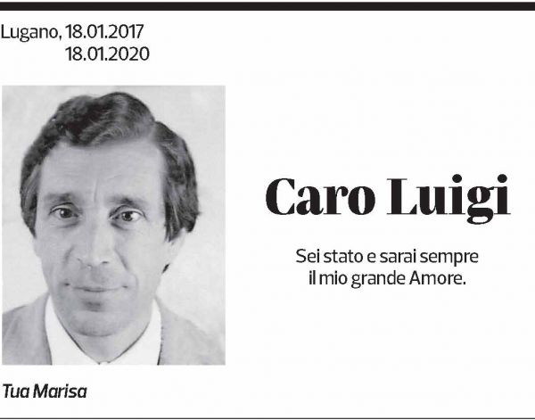 Annuncio funebre Luigi 