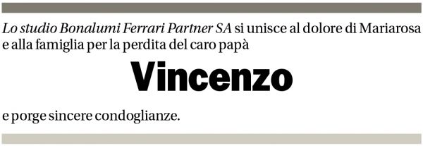 Annuncio funebre Vincenzo Di Pietro