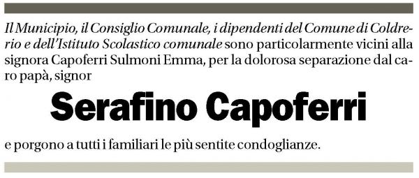 Annuncio funebre Serafino Capoferri