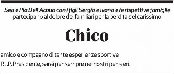 Annuncio funebre Enrico Frigerio