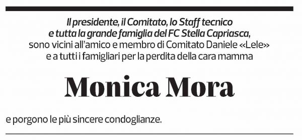 Annuncio funebre Monica Mora