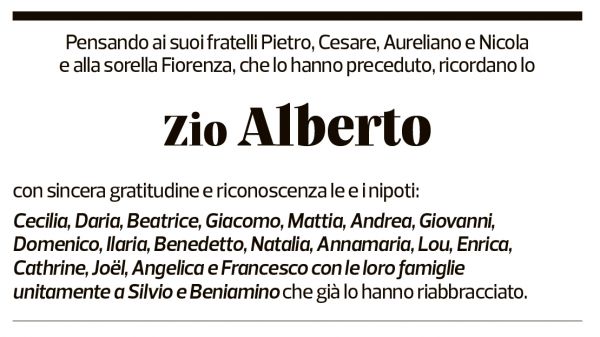 Annuncio funebre Alberto Lepori