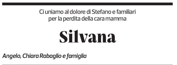 Annuncio funebre Silvana Frei-ciocco