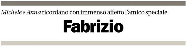 Annuncio funebre Fabrizio Baccanelli