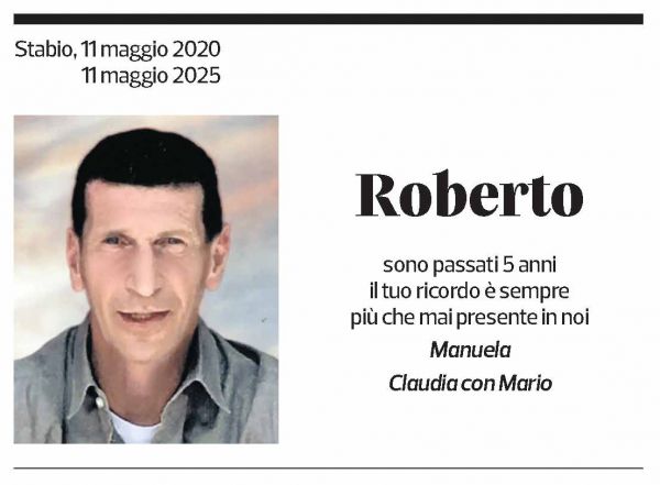 Annuncio funebre Roberto 