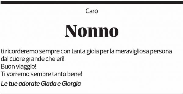 Annuncio funebre Ermidio Antonini