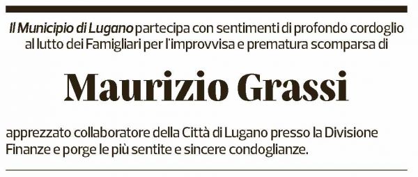 Annuncio funebre Maurizio Grassi