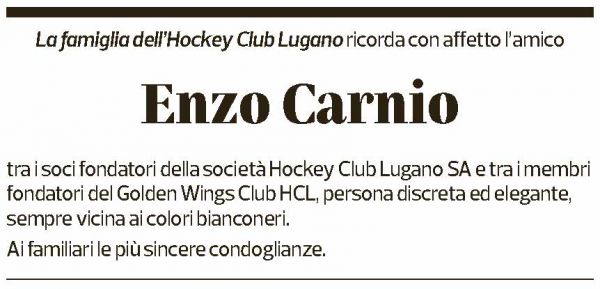 Annuncio funebre Enzo Carnio