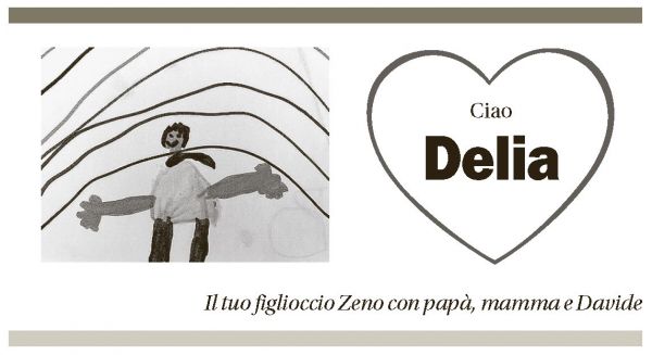 Annuncio funebre Delia Simon-vermot