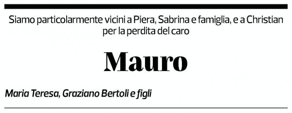 Annuncio funebre Mauro Geninazza
